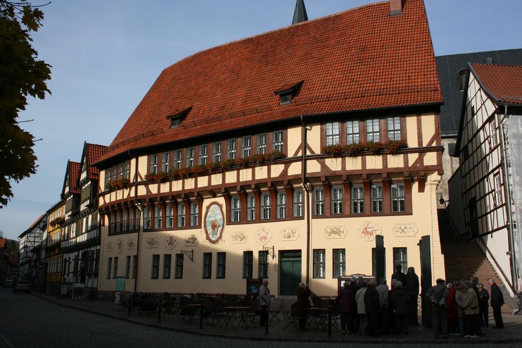 Hotel Garni Weisses Ross Stolberg i. Harz Eksteriør billede