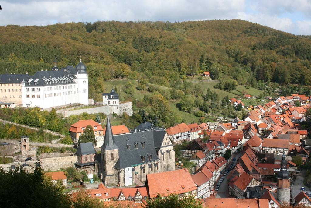 Hotel Garni Weisses Ross Stolberg i. Harz Eksteriør billede