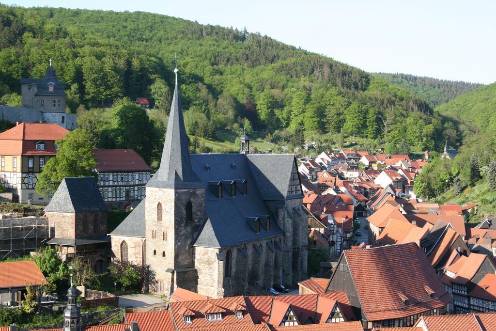 Hotel Garni Weisses Ross Stolberg i. Harz Eksteriør billede
